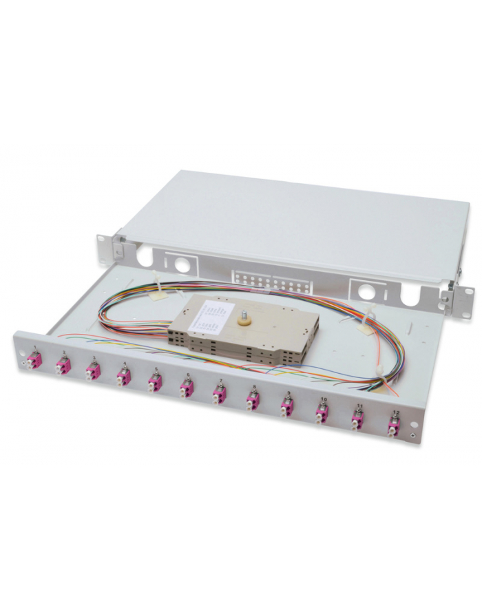Digitus Professional Rozdzielacz światłowodu 12 Portów LC 1U (DN963314) główny