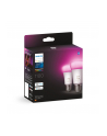 Philips Hue E27 double pack 2x800lm 75W - White ' Col. Amb. - nr 27