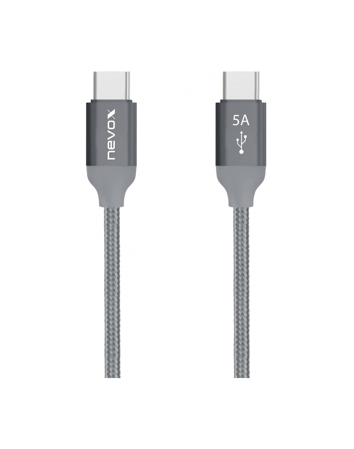 Nevox data and charging cable USB-C 2.0 > USB-C 2.0 (grey, 2 meters) główny