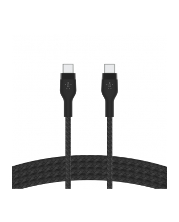 belkin Kabel BoostCharge USB-C/USB-C silikonowy w oplocie 3m, czarny