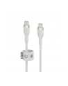 belkin Kabel BoostCharge USB-C/USB-C silikonowy w oplocie 3m, biały - nr 2