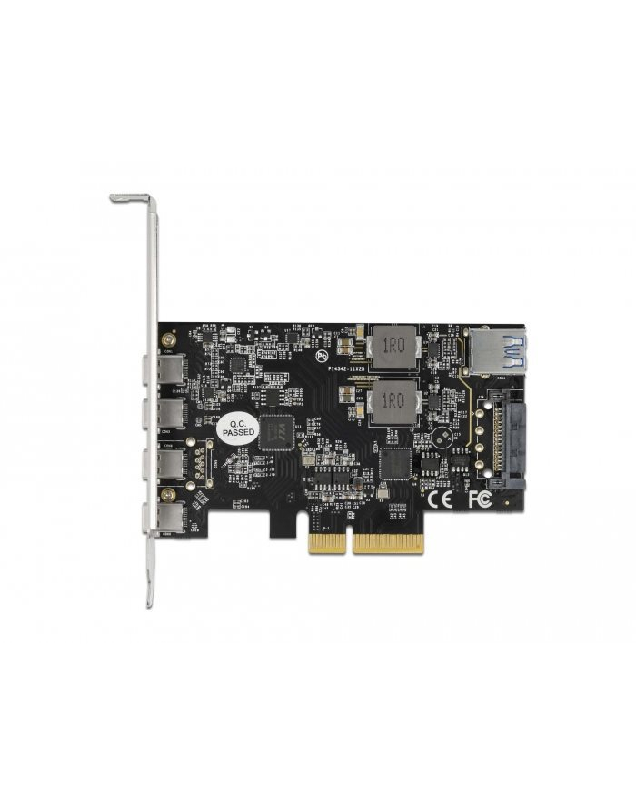 DeLOCK PCI Express x4 card for 4 x USB Type-C + 1 x USB Type-A - SuperSpeed ??USB 10 Gbps - low profile form factor, USB controller 90059 główny