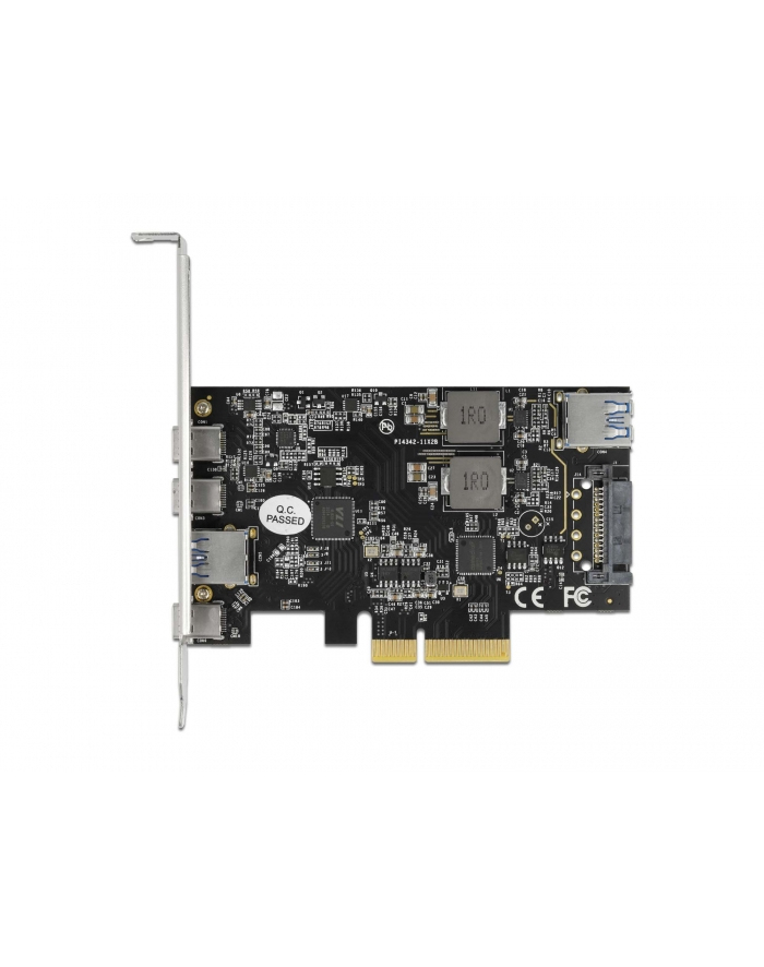 DeLOCK PCI Express x4 card to 3 x USB Type-C + 2 x USB Type-A - SuperSpeed ??USB 10 Gbps - low profile form factor, USB controller 90060 główny