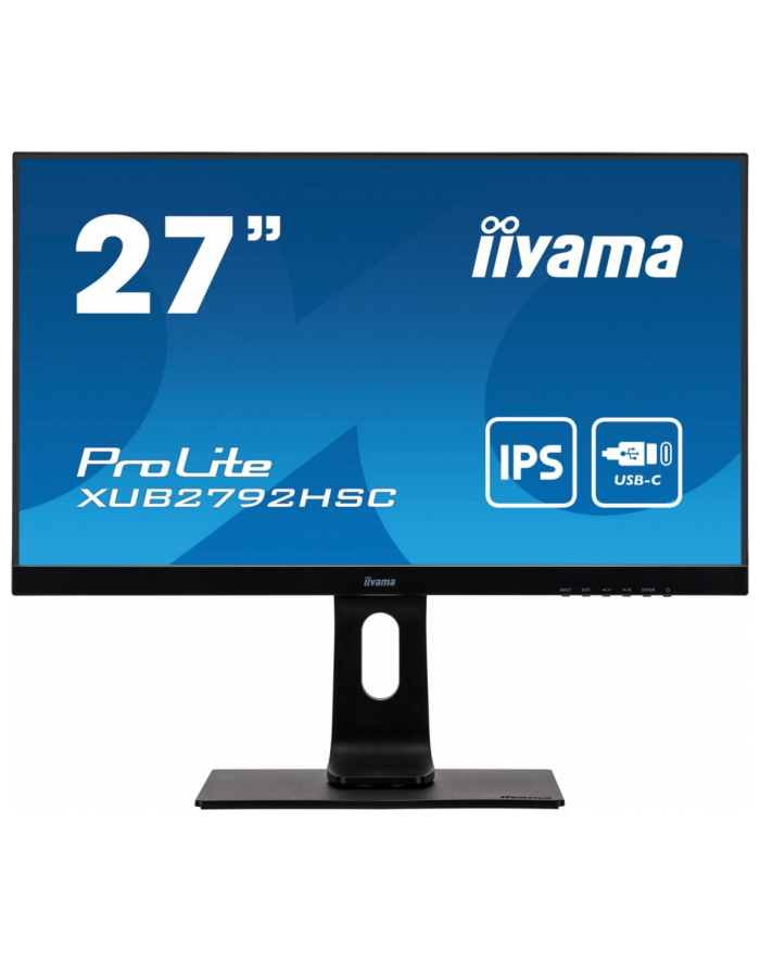 iiyama Monitor 27 cali XUB2792HSC-B1, IPS, FHD, USB-C, HDMI, DP, USB 3.0. SLIM 2x2W główny