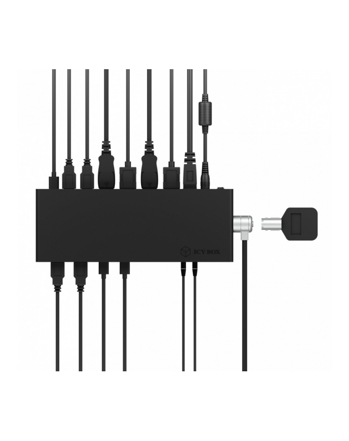 icybox Stacja dokująca IB-DK2245AC 13w1, 2xDP,2xHDI,USB, LAN, USB-C, PD do 60W główny