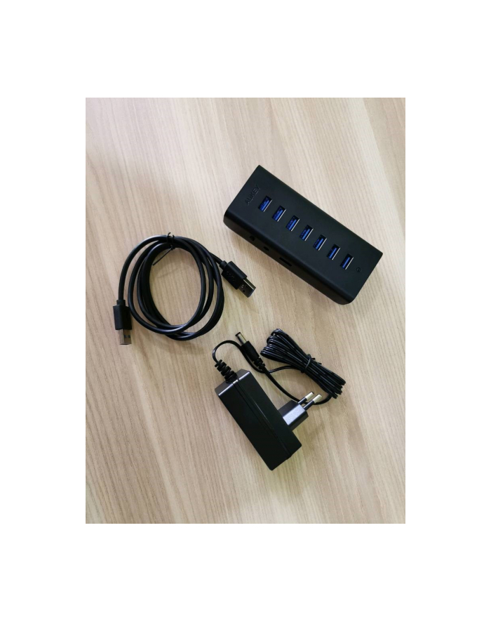 aukey CB-H3 aktywny HUB USB | 7w1 | 7xUSB 3.0 główny