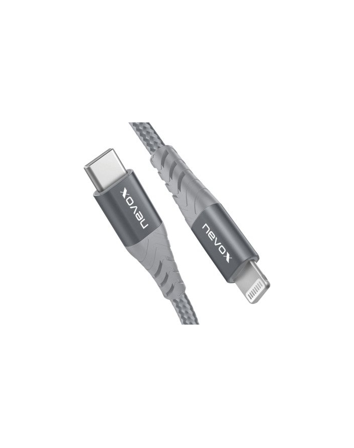 Nevox Lightning > USB-C data cable MFi (silver/grey, 50cm) główny