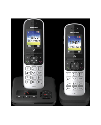 Panasonic KX-TGH722GS, analogue telephone (Kolor: CZARNY, answering machine)