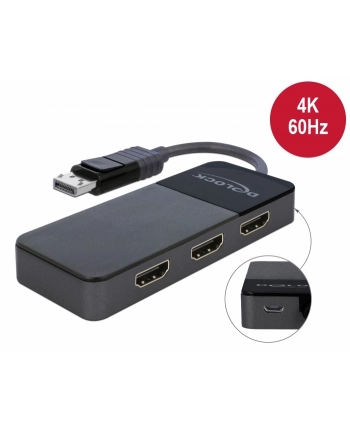 DeLOCK DisplayPort 1.4> 3x HDMI MST splitters, splitters ' switches