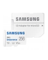 SAMSUNG PRO Endurance microSD Class10 256GB incl adapter R100/W30 up to 140160 hours - nr 63
