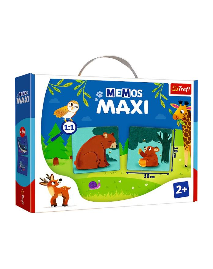 Gra edukacyjna Memos maxi Zwierzęta i ich dzieci 02268 Trefl główny