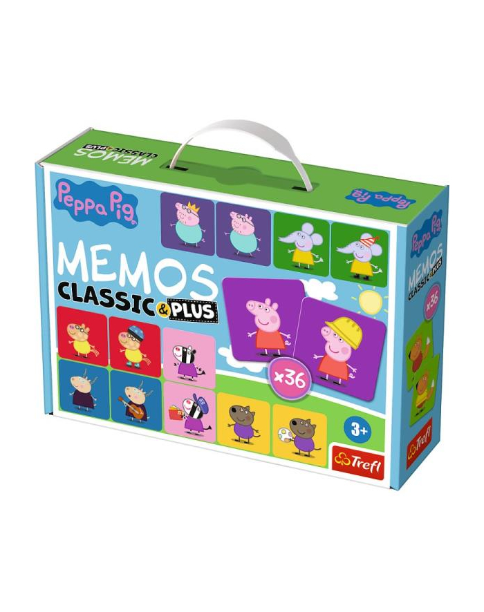 trefl Gra edukacyjna dla dzieci Memos Classic 'amp; plus Świnka Peppa 02270 główny