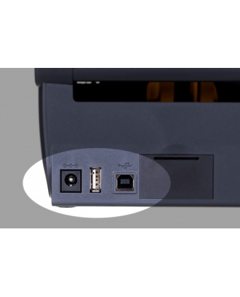 ZEBRA Thermal Transfer Printer 74/300M ZD421 203 dpi USB USB Host Modular Connectivity Slot BTLE5 (wersja europejska) and UK Cords Swiss Font EZPL
