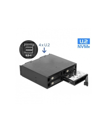 DeLOCK 5.25 ? removable frame for 4 x 2.5 ? U.2 NVMe SSD, installation frame