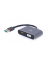 GEMBIRD A-USB3-HDMIVGA-01 Adapter z USB 3.0 na HDMI + VGA szary - nr 1