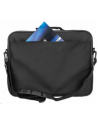 MANHATTAN Cambridge Clamshell Notebook Bag 15.6inch Front Rear and Interior Pockets Shoulder Strap Handle Black - nr 12