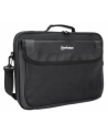 MANHATTAN Cambridge Clamshell Notebook Bag 15.6inch Front Rear and Interior Pockets Shoulder Strap Handle Black - nr 15