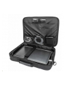 MANHATTAN Cambridge Clamshell Notebook Bag 15.6inch Front Rear and Interior Pockets Shoulder Strap Handle Black - nr 13