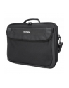 MANHATTAN Cambridge Clamshell Notebook Bag 15.6inch Front Rear and Interior Pockets Shoulder Strap Handle Black - nr 1