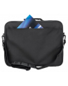 MANHATTAN Cambridge Clamshell Notebook Bag 15.6inch Front Rear and Interior Pockets Shoulder Strap Handle Black - nr 23