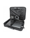 MANHATTAN Cambridge Clamshell Notebook Bag 15.6inch Front Rear and Interior Pockets Shoulder Strap Handle Black - nr 3