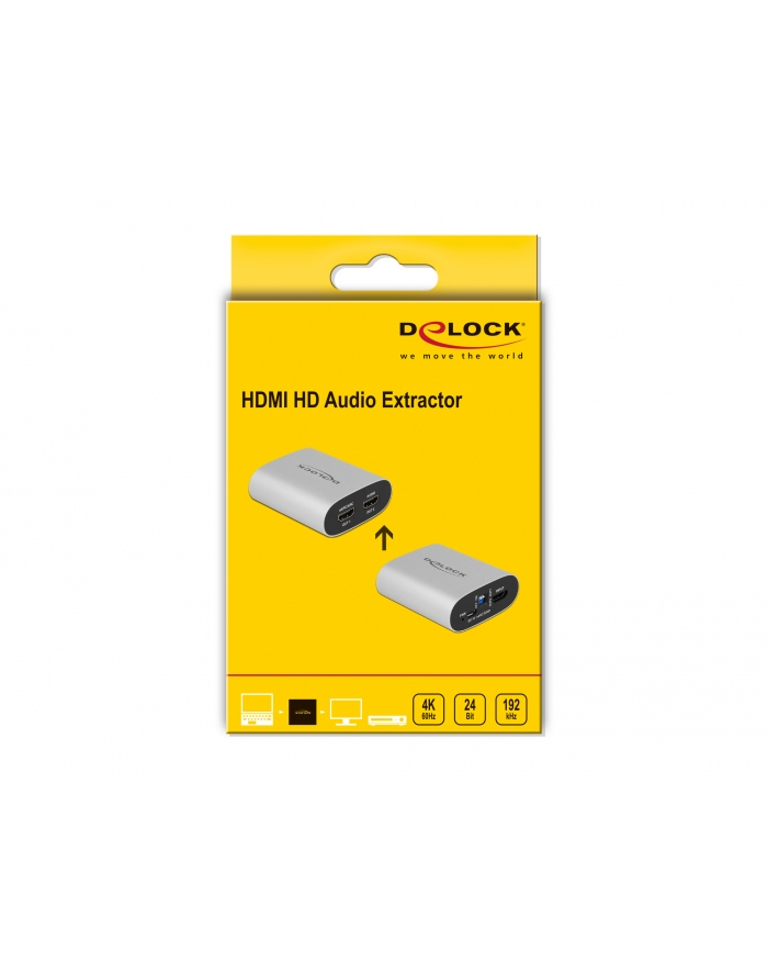 DeLOCK HDMI Aud. Ext. 4K 60Hz> HDMI eARC - 63332 główny