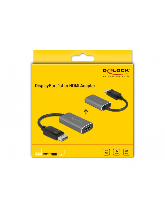 DeLOCK DP Port 1.4> HDMI Ada 8K + HDR - 63118 główny