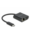 DeLOCK USB-C adapter> Gigabit LAN + PW Kolor: CZARNY - LAN 10/100/1000 Mbps with Power Delivery - nr 3