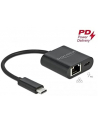 DeLOCK USB-C adapter> Gigabit LAN + PW Kolor: CZARNY - LAN 10/100/1000 Mbps with Power Delivery - nr 4