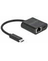DeLOCK USB-C adapter> Gigabit LAN + PW Kolor: CZARNY - LAN 10/100/1000 Mbps with Power Delivery - nr 6