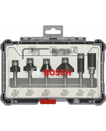 bosch powertools Bosch cutter set 6 pcs Trim ' Edging 1/4 '' - 2607017470 shank