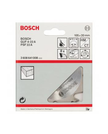 bosch powertools Bosch slot mill 105x20-8 - 3608641008