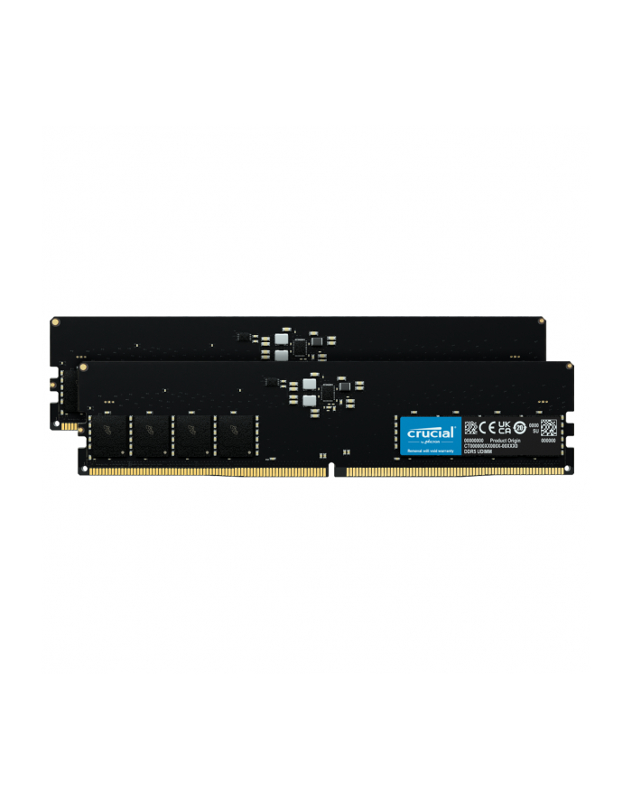 Crucial DDR5 - 64 GB - 4800 - CL - 40 Dual Kit, memory (Kolor: CZARNY, CT2K32G48C40U5) główny
