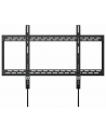 MANHATTAN Heavy-Duty Low-Profile Large-Screen TV Wall Mount Holds One 60-100inch TV up to 100kg 220lbs Fixed Ultra Slim Design Black - nr 10