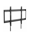 MANHATTAN Heavy-Duty Low-Profile Large-Screen TV Wall Mount Holds One 60-100inch TV up to 100kg 220lbs Fixed Ultra Slim Design Black - nr 19