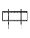 MANHATTAN Heavy-Duty Low-Profile Large-Screen TV Wall Mount Holds One 60-100inch TV up to 100kg 220lbs Fixed Ultra Slim Design Black - nr 30
