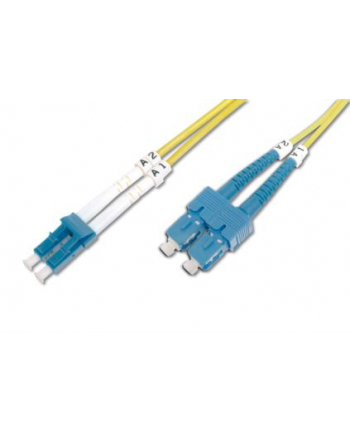 DIGITUS Fiber Optic Patch Cord SC APC to LC PC Singlemode 09/125 m Duplex Length 3 m