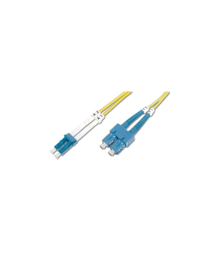 DIGITUS Fiber Optic Patch Cord SC APC to LC PC Singlemode 09/125 m Duplex Length 3 m główny