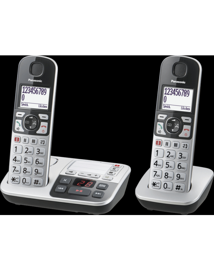 Panasonic KX-TGE522GS silver / Kolor: CZARNY główny