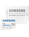 SAMSUNG PRO Endurance microSD Class10 256GB incl adapter R100/W30 up to 140160 hours - nr 31