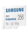 SAMSUNG PRO Endurance microSD Class10 256GB incl adapter R100/W30 up to 140160 hours - nr 55