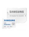 SAMSUNG PRO Endurance microSD Class10 32GB incl adapter R100/W30 up to 17520 hours - nr 8