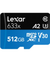 Lexar microSDXC 512GB High-Performance 633x UHS-I A2 V30 (LSDMI512BB633A) - nr 1