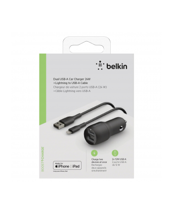 Belkin BOOST CHARGE 24W Czarny (CCD001BT1MBK)