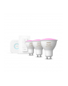 PHILIPS HUE White and color ambiance Zestaw startowy 3 szt. GU10 350lm - nr 16