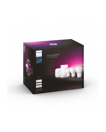 PHILIPS HUE White and color ambiance Zestaw startowy 3 szt. GU10 350lm