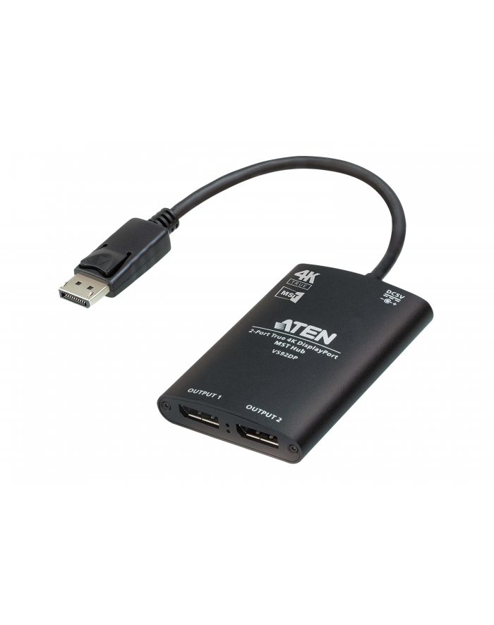 Aten Wzmacniacz 2-Port True 4K Dp Mst Hub (Vs92Dp) główny