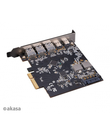 Akasa PCIe 2.0 x4 - 3x USB 3.2 Gen 2 + 2x USB-C 3.2 Gen 2 (AK-PCCU3-09)