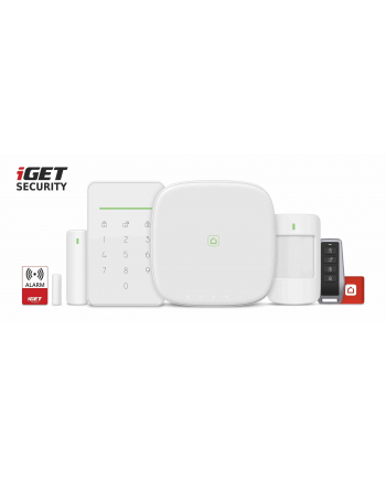 iGET SECURITY M5-4G Premium - inteligentny system zabezpieczający 4G LTE/WiFi/LAN, zestaw
