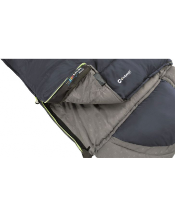 Outwell Contour Lux Sleeping Bag Niebieski Szary Right Zipper